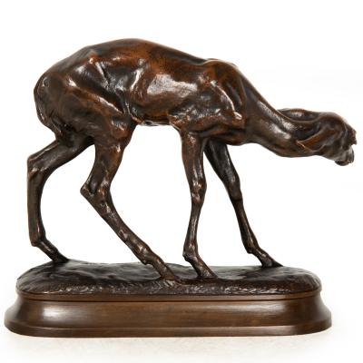 Fine American West Bronze Sculpture Fawn by Alexander Phimister Proctor