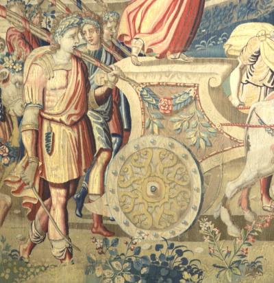 Fine Antique 16th Century French Tapestry 7 7 x 11 1 