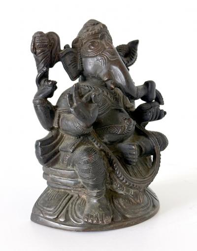 Fine Antique Bronze Statue of Ganesh from Sir Lanka