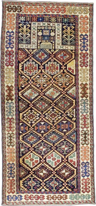 Fine Antique Caucasian Akstafa Rug 2 x 11 x 6 x 5 