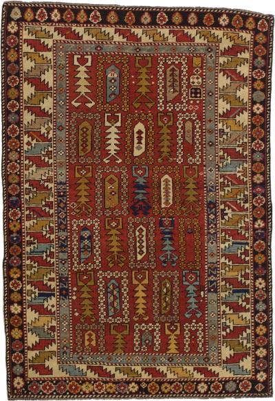 Fine Antique Caucasian Kuba Rug 3 5 x 5 0 