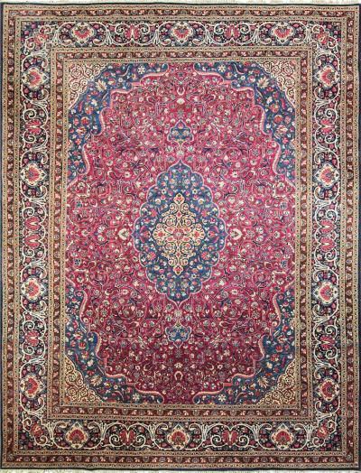 Fine Antique Dabir Kashan Unusual Color