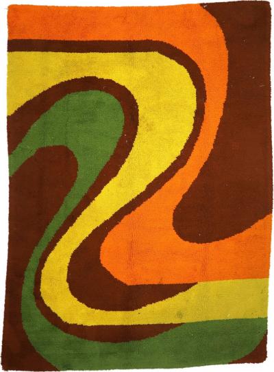 Fine Antique European Art Deco Rug 65 x 89 