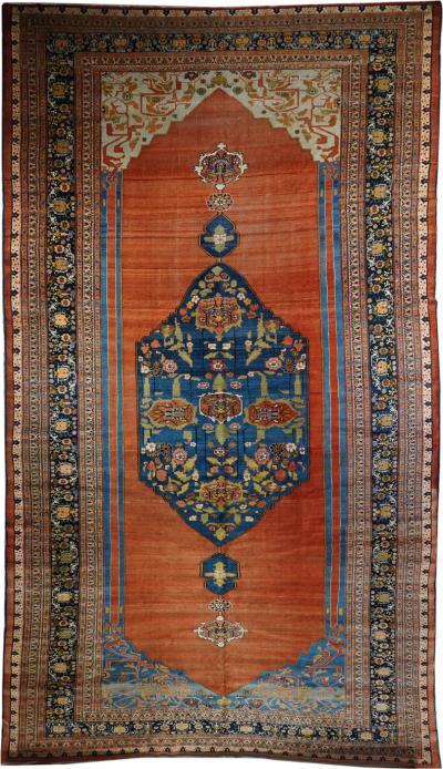 Fine Antique Haji Jalili Rug 9 7 x 17 7 