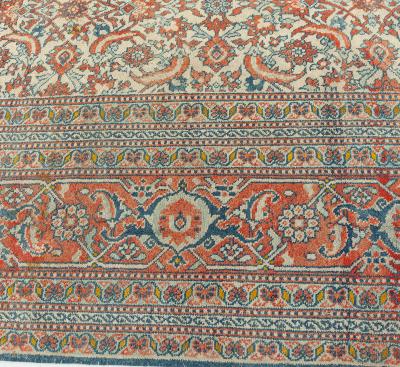 Fine Antique Indian Agra Handmade Wool Carpet