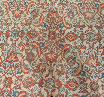 Fine Antique Indian Agra Handmade Wool Carpet
