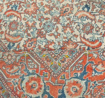 Fine Antique Indian Agra Handmade Wool Carpet
