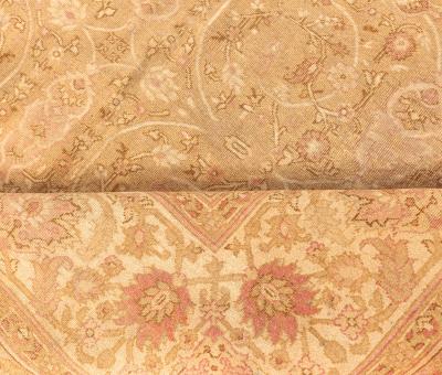 Fine Antique Indian Amritsar Botanic Carpet Size Adjusted 