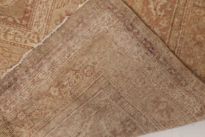 Fine Antique Indian Amritsar Brown Handmade Wool Rug