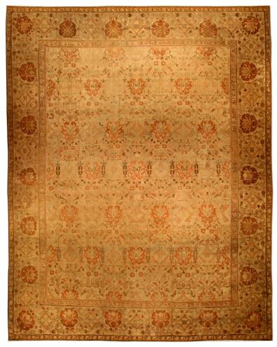 Fine Antique Indian Amritsar Handmade Wool Rug