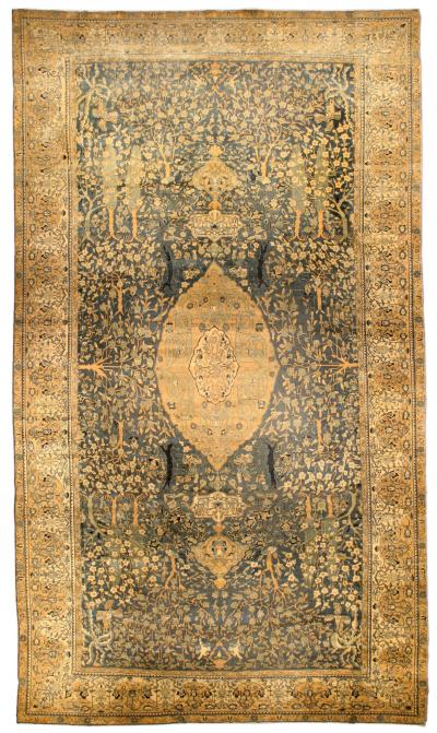Fine Antique Indian Handmade Wool Rug