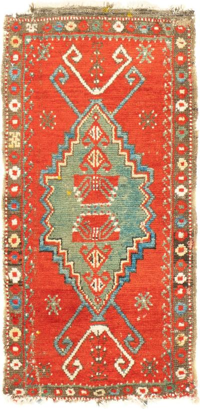 Fine Antique Konya one of three Rug 16 x 211
