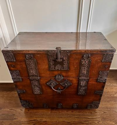 Fine Antique Korean Bandaji Chest Gangwha Island Joseon Dynasty