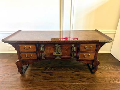 Fine Antique Korean Scholar Desk Chaeksang Joseon Dynasty