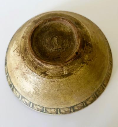 Fine Antique Middel Eastern Ceramic Bowl with Figurative Decoration Kashan Ware