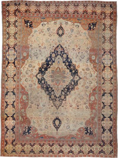 Fine Antique Mohtasham Kashan Rug 8 4 x 11 4 
