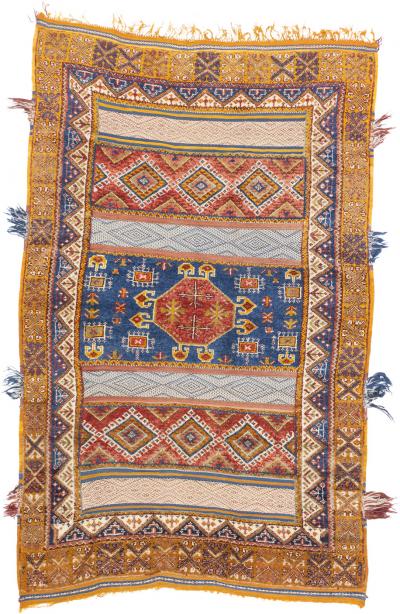 Fine Antique Moroccan Tribal Wool Rug 6 10 x 7 8 