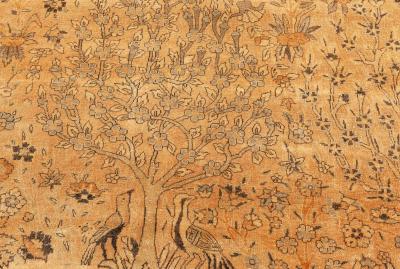 Fine Antique North Indian Handmade Wool Carpet