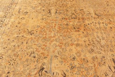 Fine Antique North Indian Handmade Wool Carpet