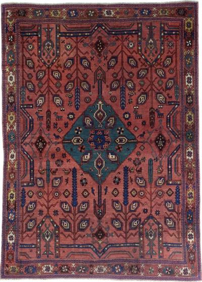 Fine Antique Persian Bakhshayesh Tribal Wool Rug 5 6 x 7 7 