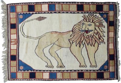 Fine Antique Persian Gabbeh Wool Rug 3 10 x 5 5 