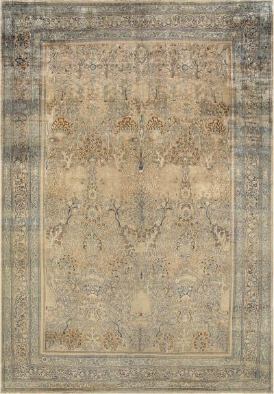 Fine Antique Persian Khorassan Handmade Wool Carpet