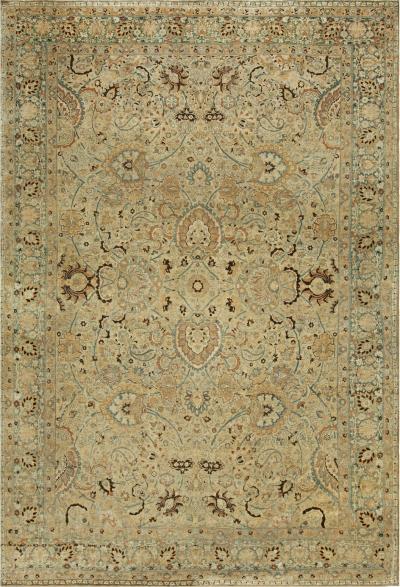 Fine Antique Persian Khorassan Handmade Wool Rug