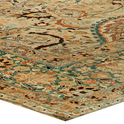 Fine Antique Persian Khorassan Handmade Wool Rug