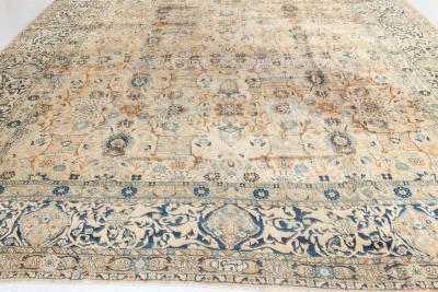 Fine Antique Persian Kirman Handmade Wool Carpet