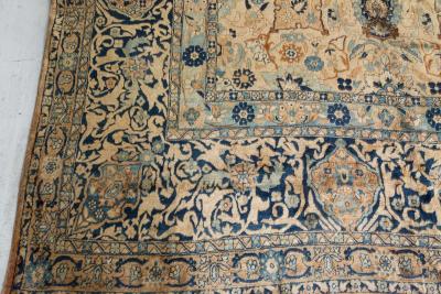 Fine Antique Persian Kirman Handmade Wool Carpet