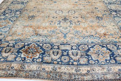 Fine Antique Persian Kirman Handmade Wool Carpet Size Adjusted 