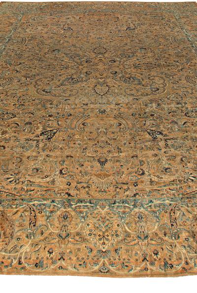 Fine Antique Persian Kirman Handmade Wool Rug