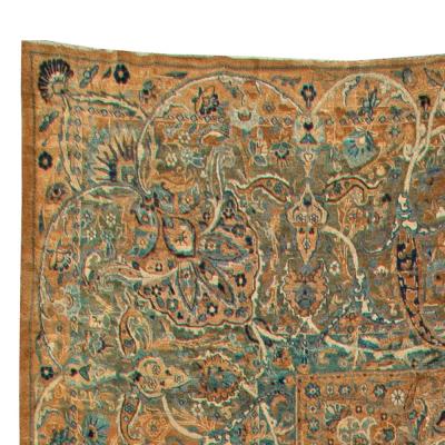 Fine Antique Persian Kirman Handmade Wool Rug