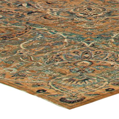 Fine Antique Persian Kirman Handmade Wool Rug