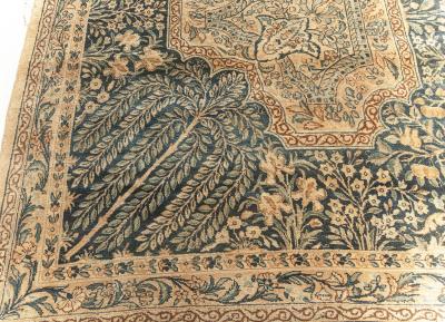 Fine Antique Persian Kirman Handmade Wool Rug