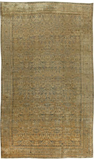 Fine Antique Persian Kirman Handmade Wool Rug