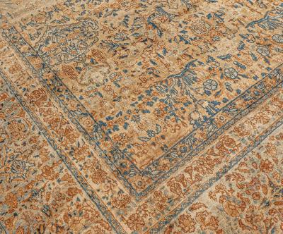 Fine Antique Persian Kirman Handmade Wool Rug