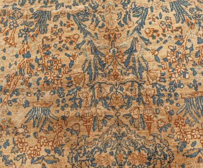 Fine Antique Persian Kirman Handmade Wool Rug
