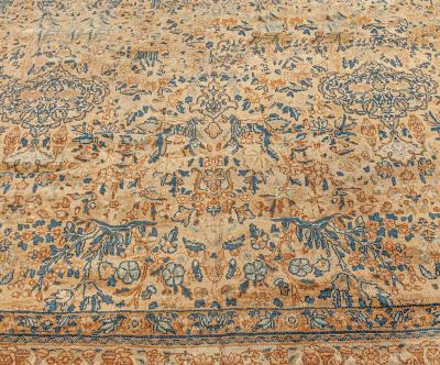 Fine Antique Persian Kirman Handmade Wool Rug