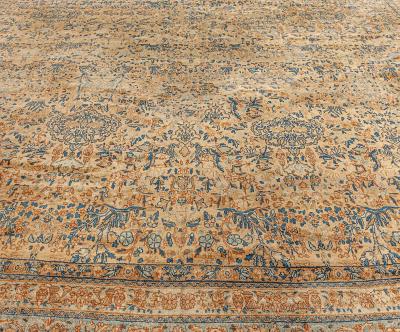 Fine Antique Persian Kirman Handmade Wool Rug