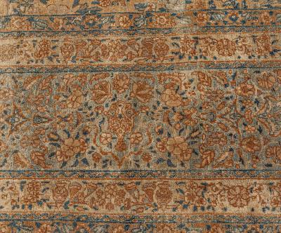 Fine Antique Persian Kirman Handmade Wool Rug
