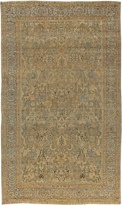 Fine Antique Persian Kirman Handmade Wool Rug
