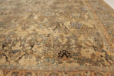 Fine Antique Persian Kirman Handmade Wool Rug