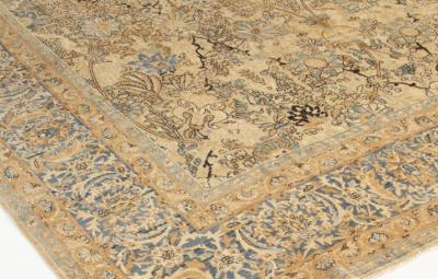 Fine Antique Persian Kirman Handmade Wool Rug