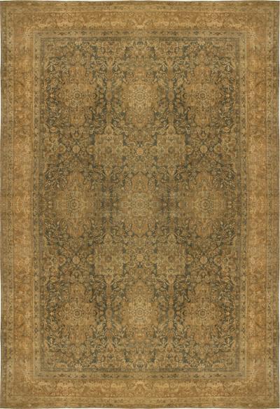 Fine Antique Persian Kirman Handmade Wool Rug