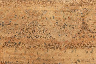 Fine Antique Persian Kirman Handmade Wool Rug