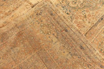 Fine Antique Persian Kirman Handmade Wool Rug