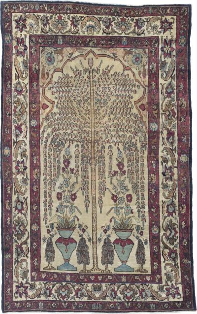 Fine Antique Persian Lavar Kerman Rug 4 1 x 6 8 