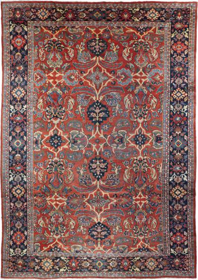 Fine Antique Persian Mahal Rug 85 x 124