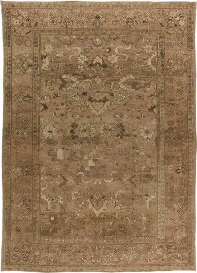 Fine Antique Persian Malayer Handmade Wool Rug